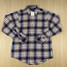 Vintage Gantella By Gant Shirt Mens Medium Plaid Tartan Southwestern Cotton Wool