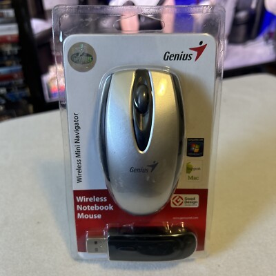 Genius Wireless Mini Navigator V2 Notebook Mouse New Batteries Are Old