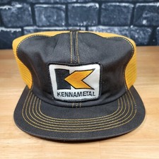 Vintage Kennametal Metal Made in USA K-Brand Products Snapback Trucker Hat #2