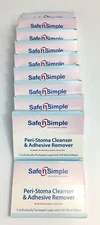 50 Safe n' Simple SNS00505 Peri-Stoma Cleanser Wipes Expires 8/2024 - 2025