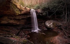 Landscape waterfall nature rocks Custom Gaming Mat Desk