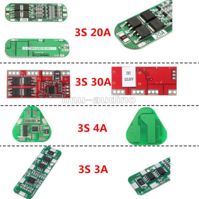 3S 4/5/20/30A 18650 Li-ion Lithium Battery Cell Charger PCB BMS Protect Board D