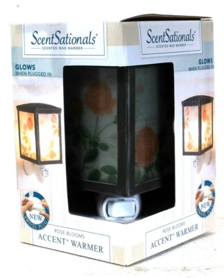 1 Ct ScentSationals Rose Blooms Glows When Plugged In Accent Warmer Swivel Plug