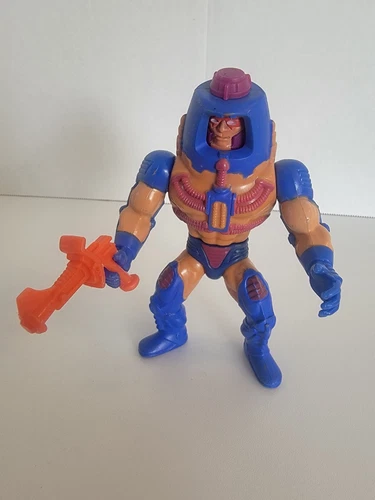 HE-MAN MOTU VINTAGE MASTERS OF THE UNIVERSE 1982 MAN-E-FACES COMPLETE GUN