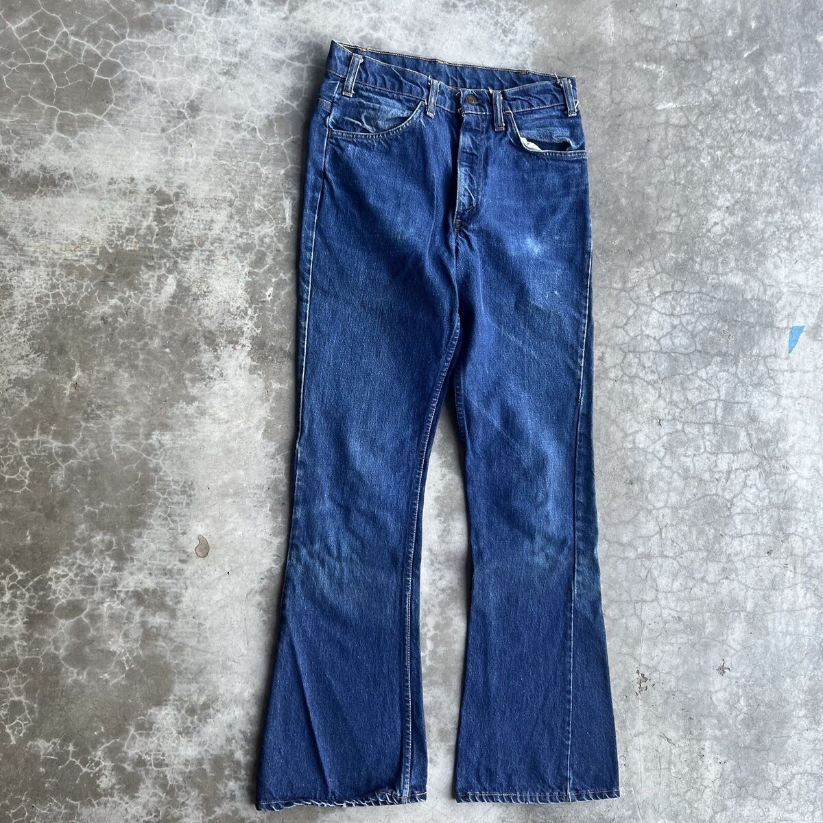 Vintage Levi's 646 Bell Bottom Big E Orange Tab Denim Jeans Vintage Levi's 646 Bell Bottom Big E Orange Tab Denim Jeans