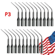 20*Dental Ultrasonic Piezo Scaler Perio Tips P3 Fit Woodpecker/EMS Handpiece