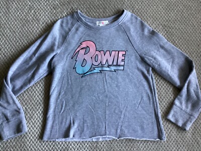 David Bowie Kandy Kiss Youth Girls Lightweight Sweatshirt Large
