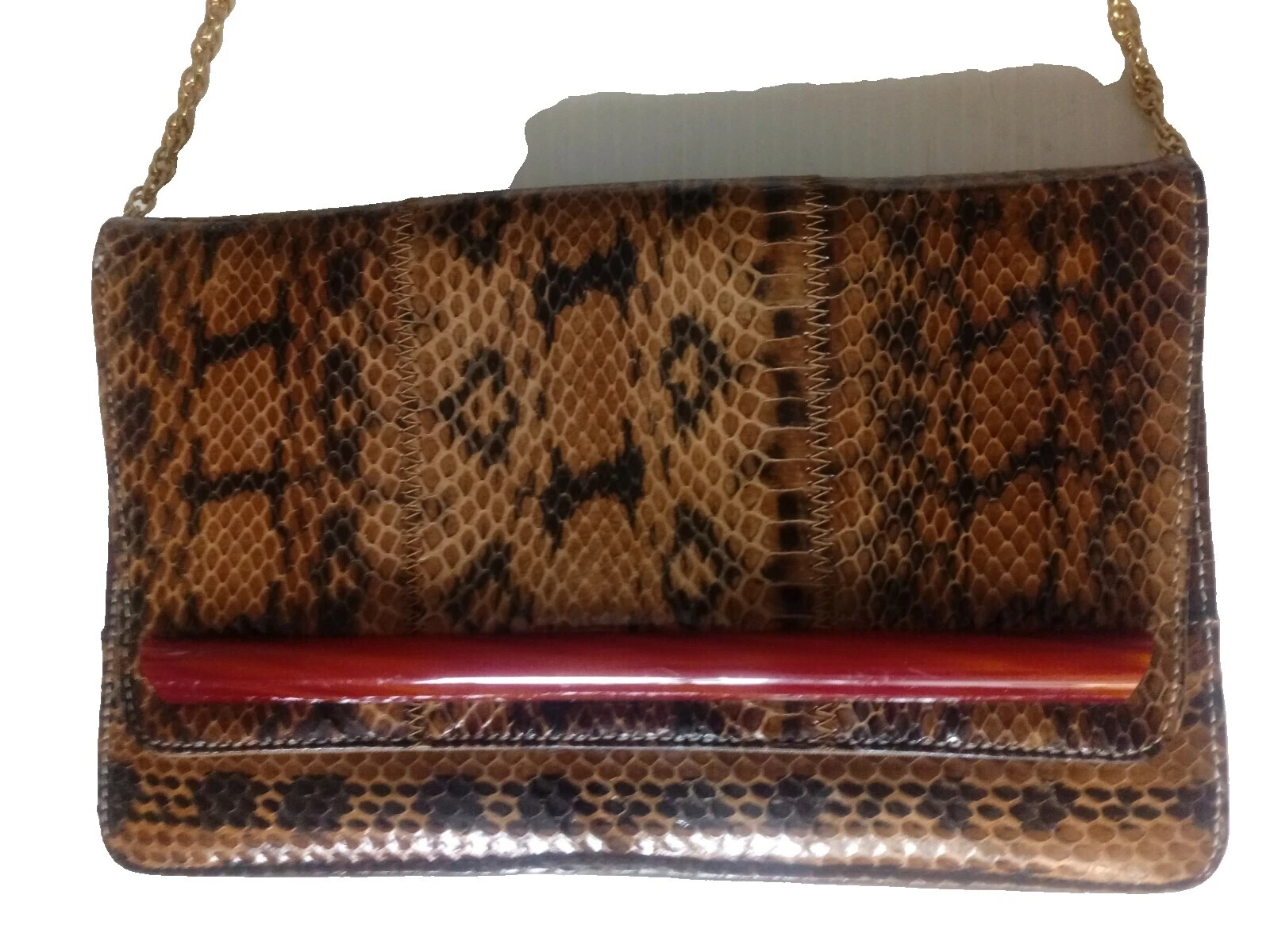 Bolsos vintage baguette de piel de serpiente, Bolsos y estuches