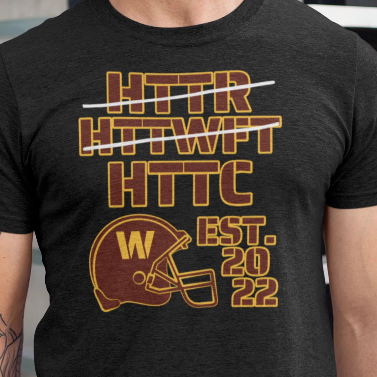 Funny Washington Football Fan HTTC Hail To The Commanders Parody Unisex T Shirt