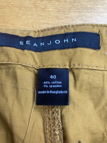 VINTAGE Sean John Shorts Mens 40 Tan Cargo y2K Raver Gorpcore Utility Drawstring - Picture 8 of 21