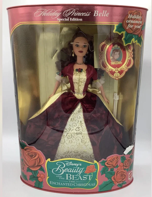 Beauty and the sales beast enchanted christmas barbie