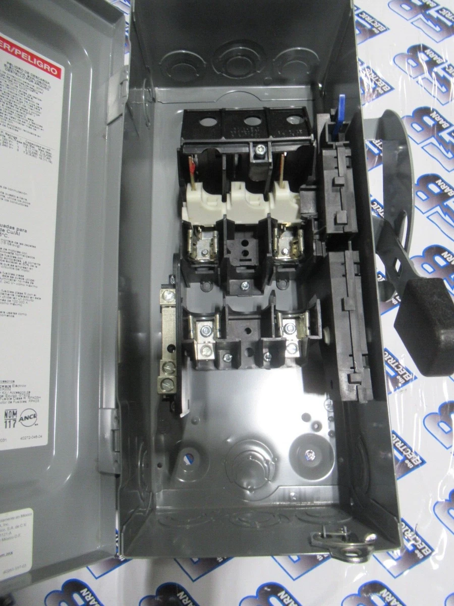 NEW Square D D222N Safety Switch 60 Amp 240 Vac Fused Phase, 52 OFF