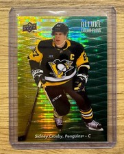 SIDNEY CROSBY Upper Deck 23-24 Allure Color Flow Yellow-Green Spectrum /99