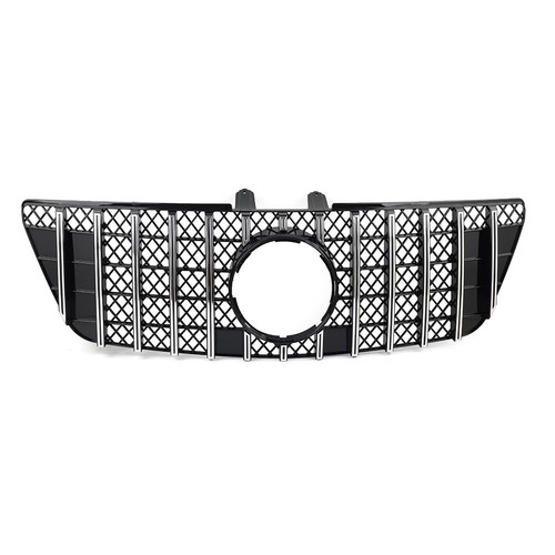 GTR Style Front Bumper Hood Diamond Grille For Benz ML Class W164 2009-2012 - Foto 3 di 15