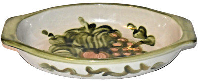 Louisville Stoneware Kentucky Pear Pattern Oval Baker Casserole Bowl 14 1/2''