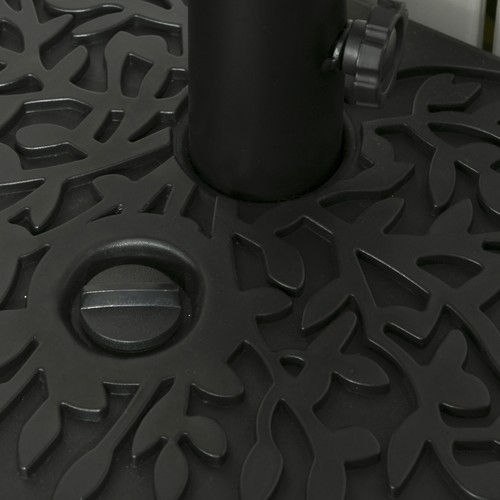 Outsunny Half Round Umbrella Base Sand or Water Filled Half Patio Umbrella Stand - Picture 2 of 8
