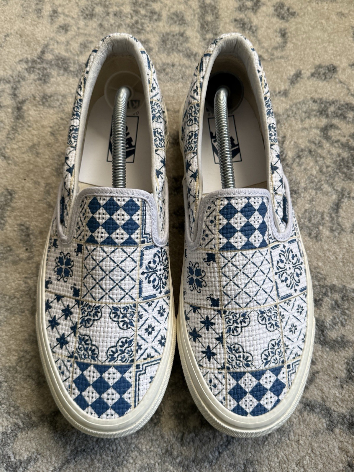 Vans x Kith OG Classic Slip-On LX Kith Vault Azulejo Tile Sz 11 VNOA32QNWHT image 3
