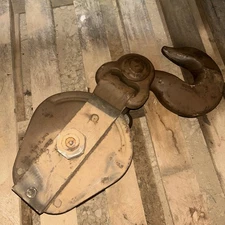 Sherman & Reilly 10 Ton Snatch Block for 5/8" Wire Rope UNTESTED READ