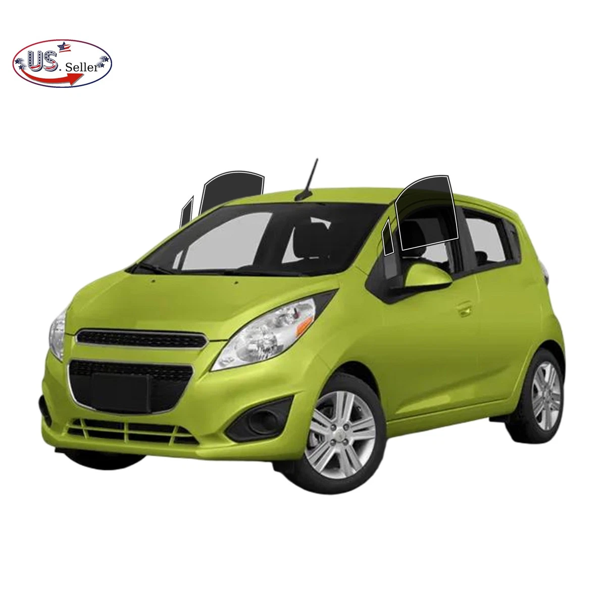 Película Para Ventanas De Chevrolet Spark 2011-2015 - Precortada, Varios Tonos De Tinte, Garantía De Por Vida