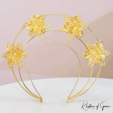 Gold Star Goddess Headband Celestial Crown Festival Birthday Party Headpiece