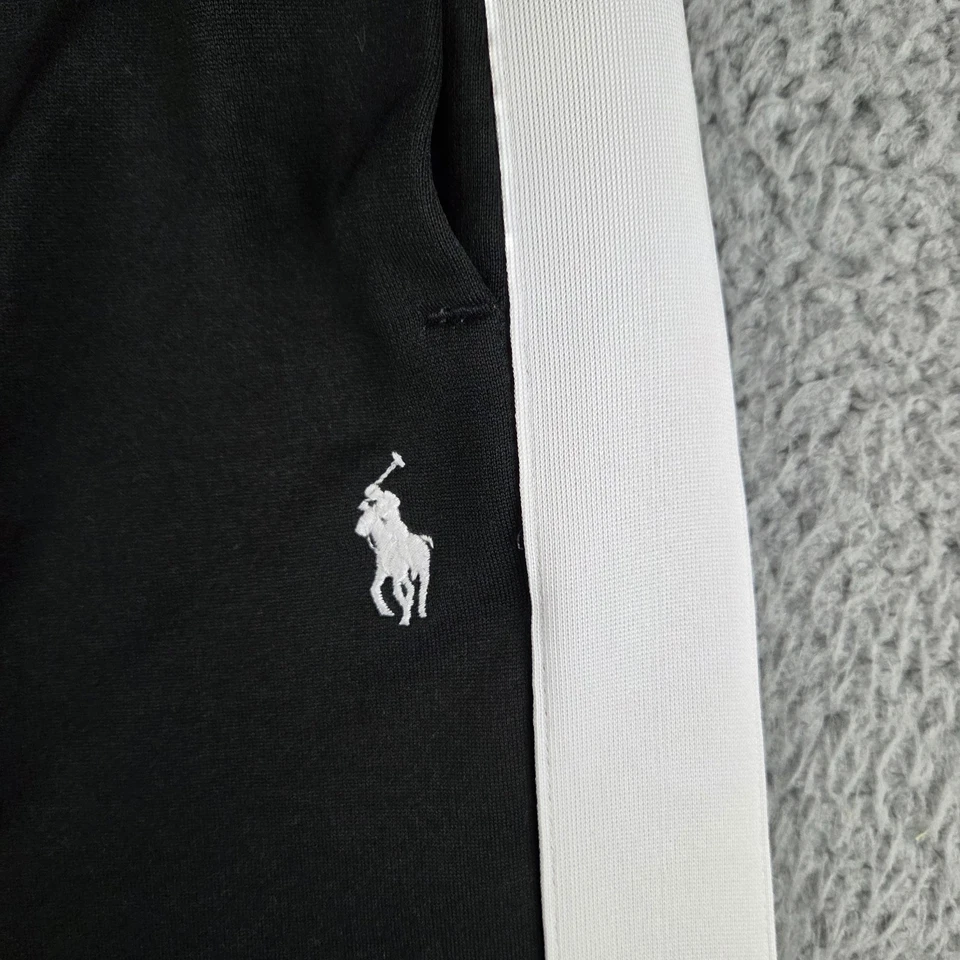 Pantalones deportivos Polo Ralph Lauren para hombre M negros rectos de vellón rendimiento Foto 3 de 4