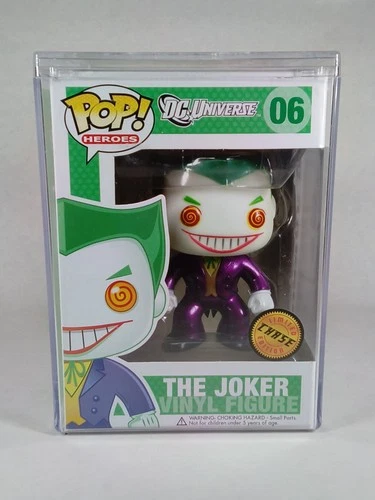 FUNKO Pop! 2015 DC Universe The Joker 06 METALLIC CHASE W/HARD PRO