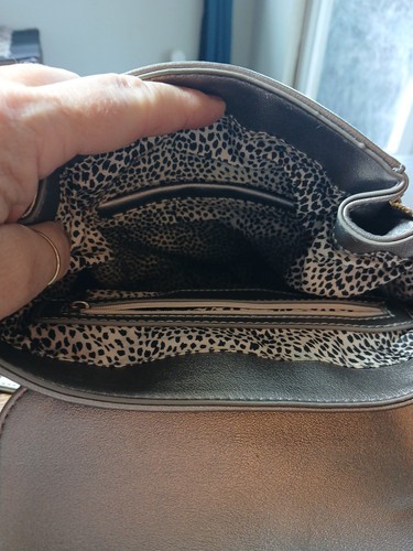 Metallic Silver Colored Backpack/Purse - Picture 3 of 7
