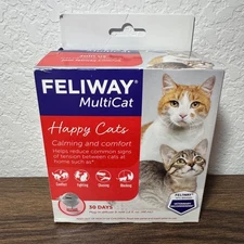 Feliway Multicat Happy Cats Calming & Comfort Diffuser & Refill Kit - EXP. 11/27
