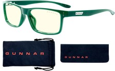 GUNNAR - Vertex Computer Glasses with Blue Light Reduction , Clear Lenses - Moss