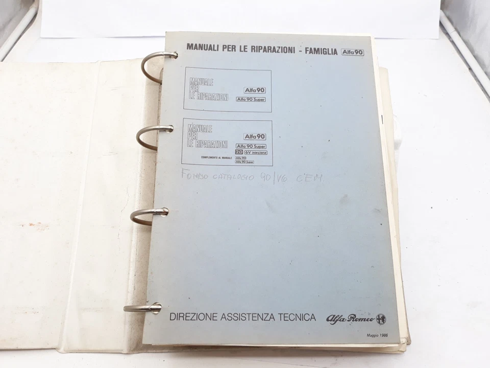 Manuale officina Alfa Romeo Alfa 90 e Super e 1.8 Carabinieri istruz riparazioni - Immagine 4 di 4