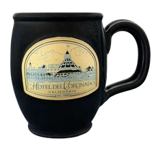 Hotel Del Coronado California Black Mug 2014 Deneen Pottery