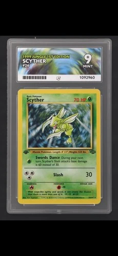 Scyther Non-Holo 26/64 Rare Pokemon Jungle 1st Edition ACE 9