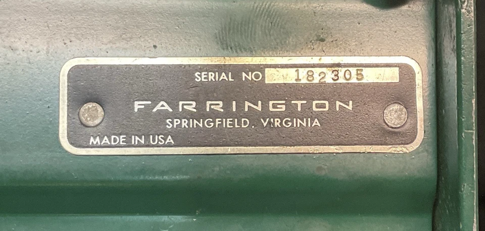 Impresora de tarjetas de crédito Texaco gasolina e instrucciones 1967 Foto 4 de 4