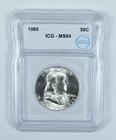 1960 Franklin Half Dollar MS64 ICG *7707