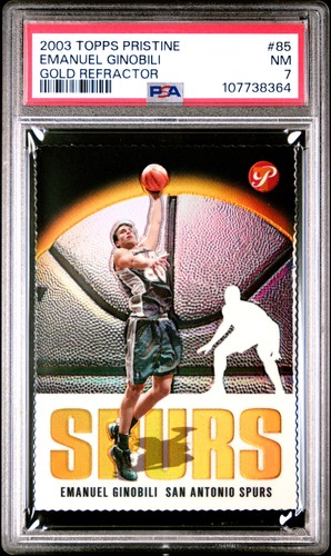 Emanuel Ginobili Gold Refractor #85 card
