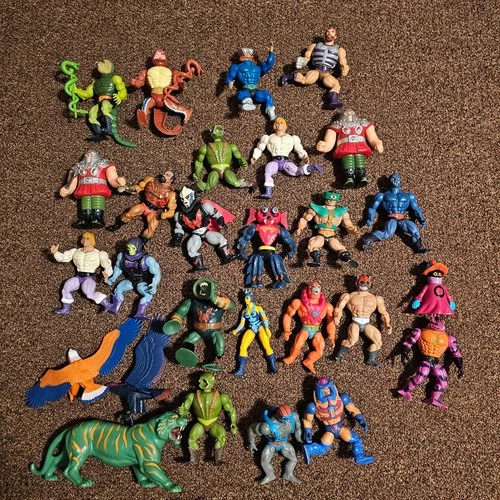 Vintage 80s MOTU Masters of the Universe Figure Toy Lot of 27