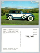 Canfield, OH-Ohio, 1929 Rolls-Royce Phantom I Convertible Sedan Vintage Postcard