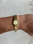 Vintage Ladies Gold Tone Seiko Dress Watch Running 1n00-0c10