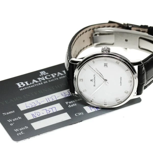 Blancpain — Blancpain Villeret Ultra Thin Second Hand 6223-1127-55B 38mm SS Watch #C2872