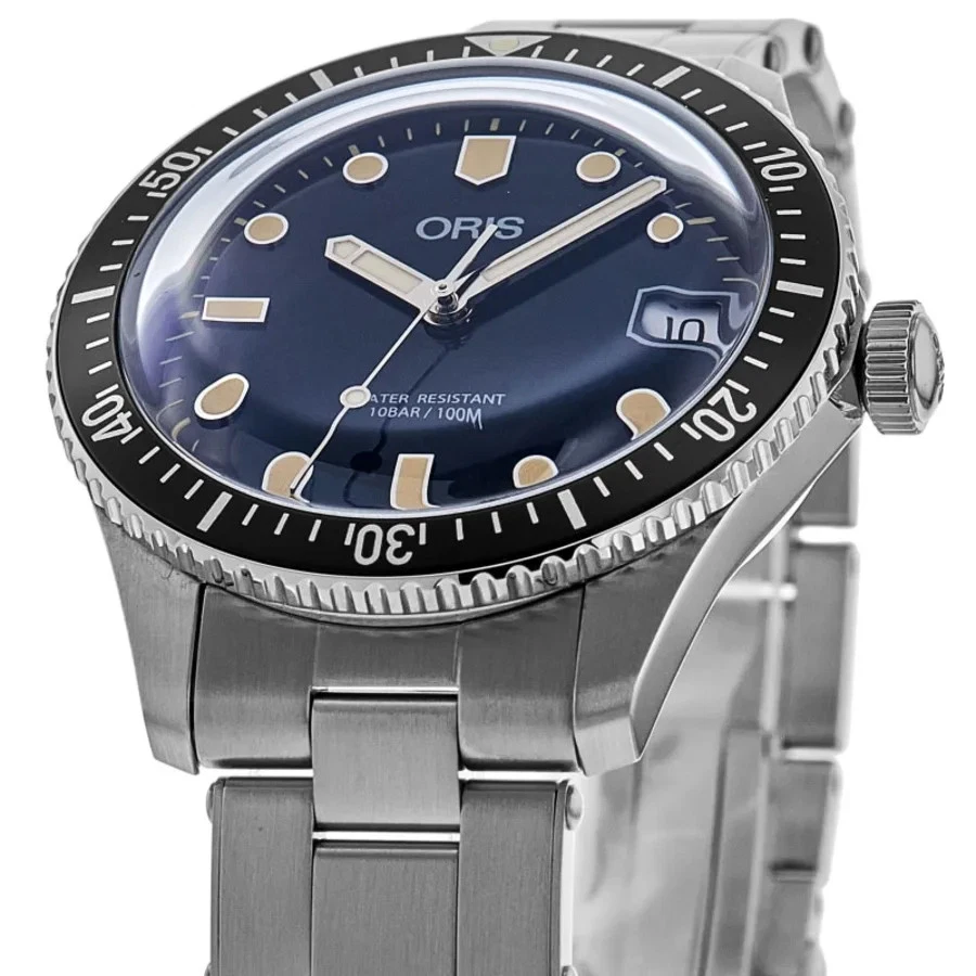 Nuevo reloj unisex Oris Divers Sixty-Five esfera azul 01 733 7747 4055-07 8 17 18 Foto 2 de 4
