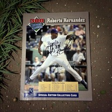 Kansas City Royals Roberto Hernandez Autographed 300 Saves 8x10 Photo MLB No COA