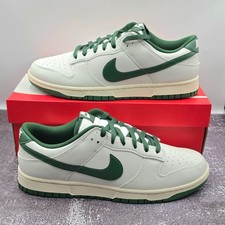 Nike Dunk Low Retro Grey White Green Trainers Men's UK 10 / EU 45 NEW ✅️