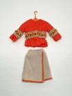 Vintage Barbie Peasant Pleasant Outfit #3482 Skirt Orange Blouse 1972