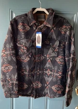 Jachs New York Multi Men’s Jacket Wool Blend Sherpa Lined Size Large