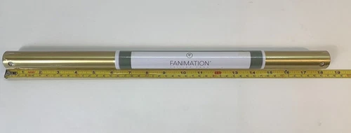 Fanimation 18" Downrod, Brushed Satin Brass - DR1-18BS Free Ship - Picture 1 of 4