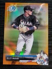 2017 Bowman Chrome Orange Riley Mahan /25