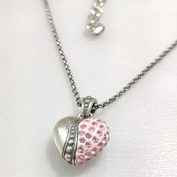 Brighton pink heart best sale necklace
