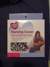 Parent Choice Nursing Cover Adjustable W/ Neckline Black/White New in the Box!