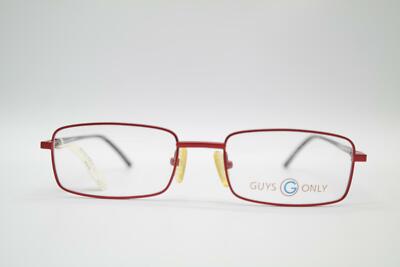 Vintage Guys Only 339 Kupfer Weinrot Oval Brille Brillengestell eyeglasses NOS