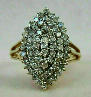 Verlobungsring 2 kt Rundschliff Lab Created Diamant 14 kt Gelbgold vergoldet